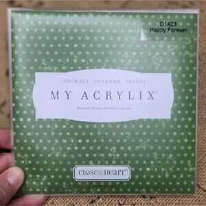 Close to My Heart Brand My Acrylix Set of Hedgehog Stamps D1423 Happy Forever